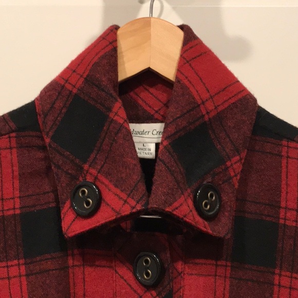 Coldwater Creek buffalo plaid boxy jacket - Picture 2 of 7